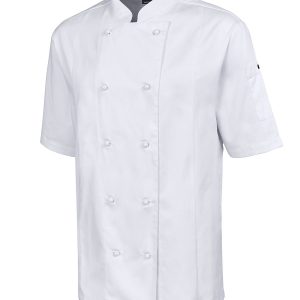 VENTED CHEF'S S:S JACKET_5CVS_WHITE